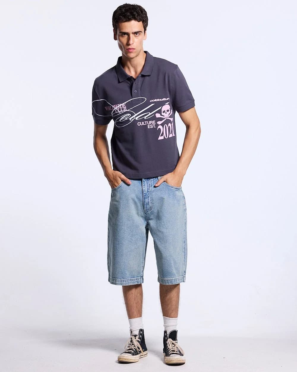 STARS V2 SHORTS LIGHT DENIM 5