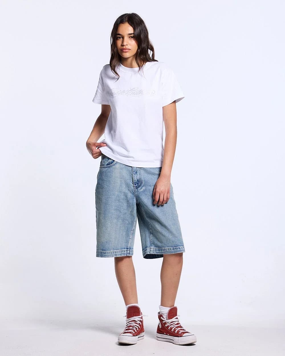 STARS V2 SHORTS LIGHT DENIM 9