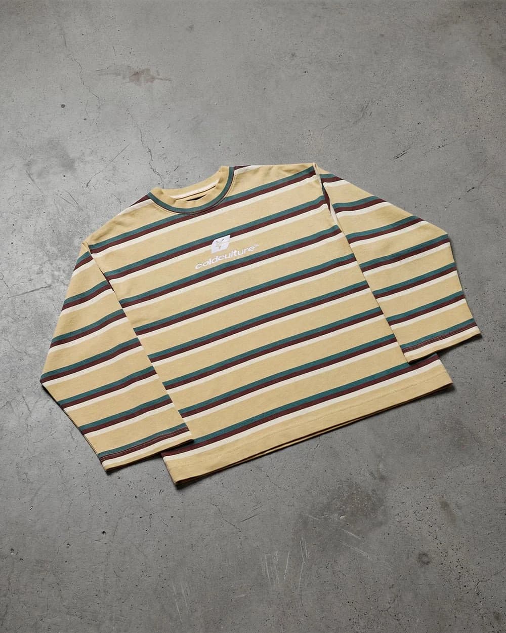 RAY CURVED LONGSLEEVE YELLOW & BROWN 9