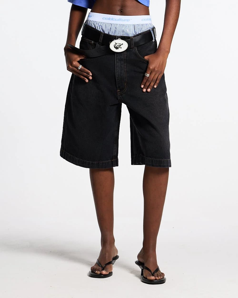 POCKET KO SHORTS BLACK DENIM 6