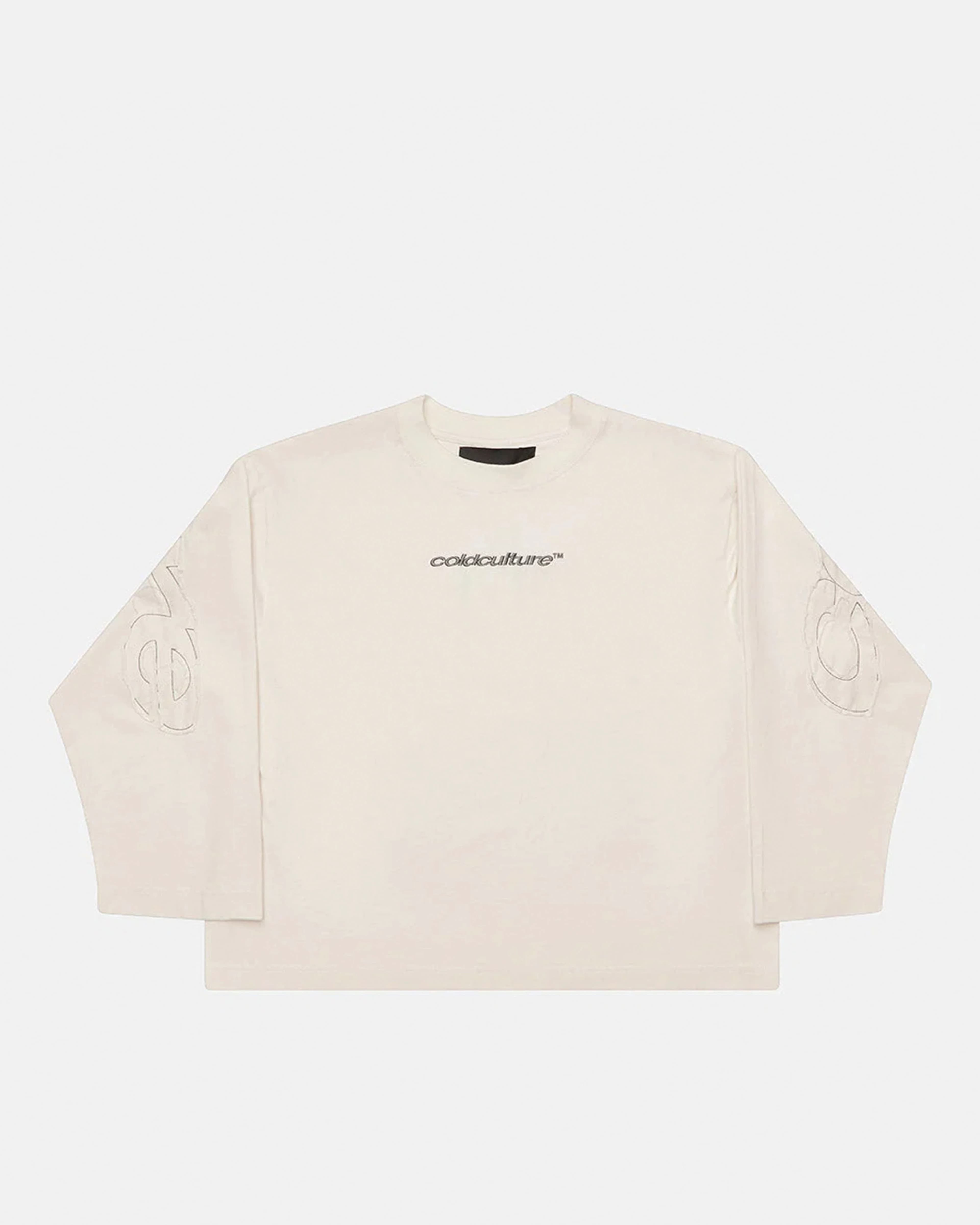 DISTRESS CURVED LONGSLEEVE CREAM 3