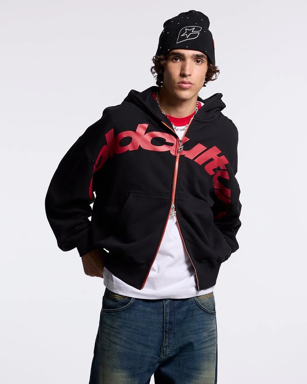 DRIVEN ZIP HOODIE BLACK 2