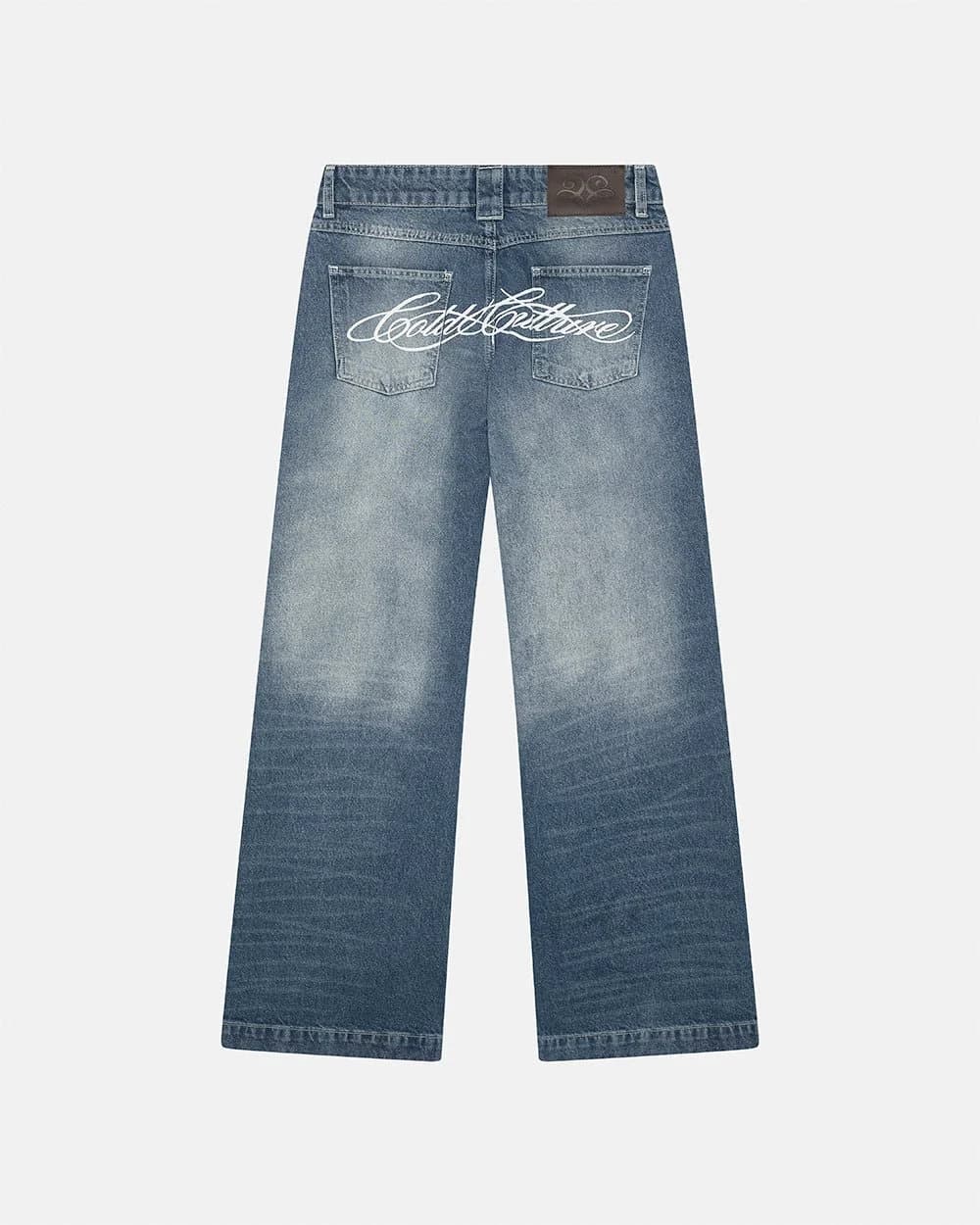 SCRIPT BOOTCUT JEANS BLUE 2
