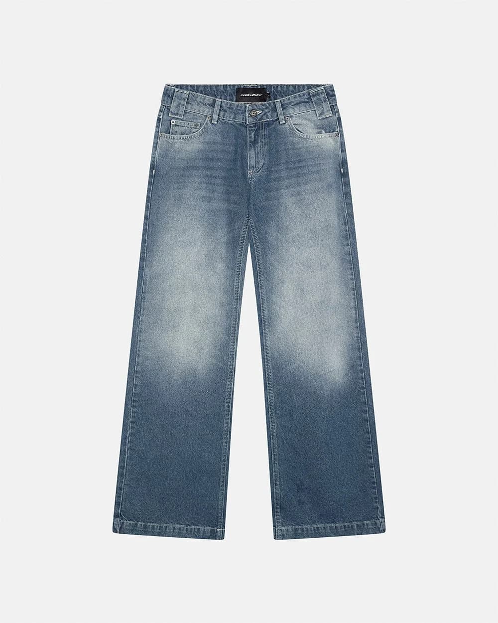 SCRIPT BOOTCUT JEANS BLUE 4