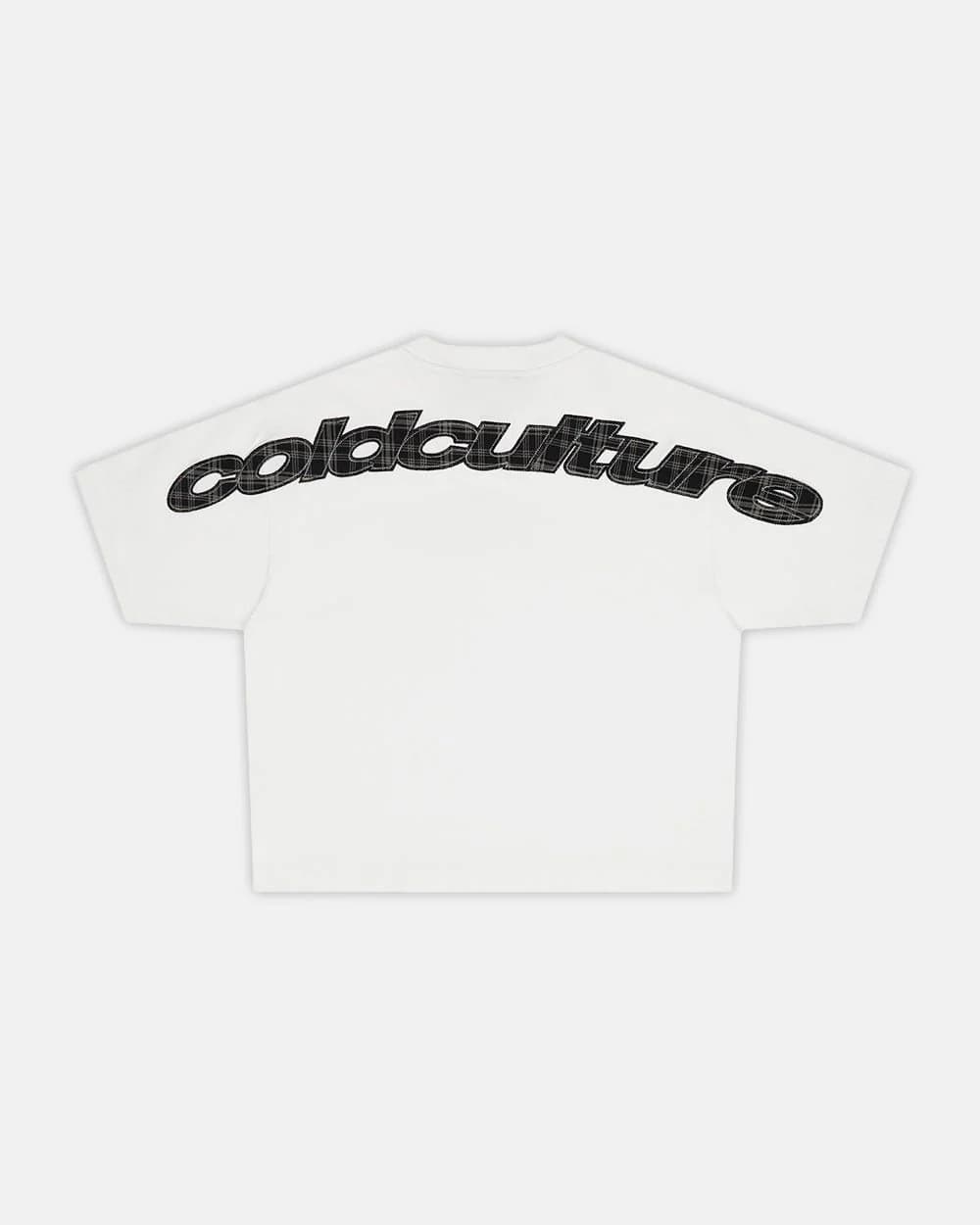 TARTAN CURVED TEE WHITE 2