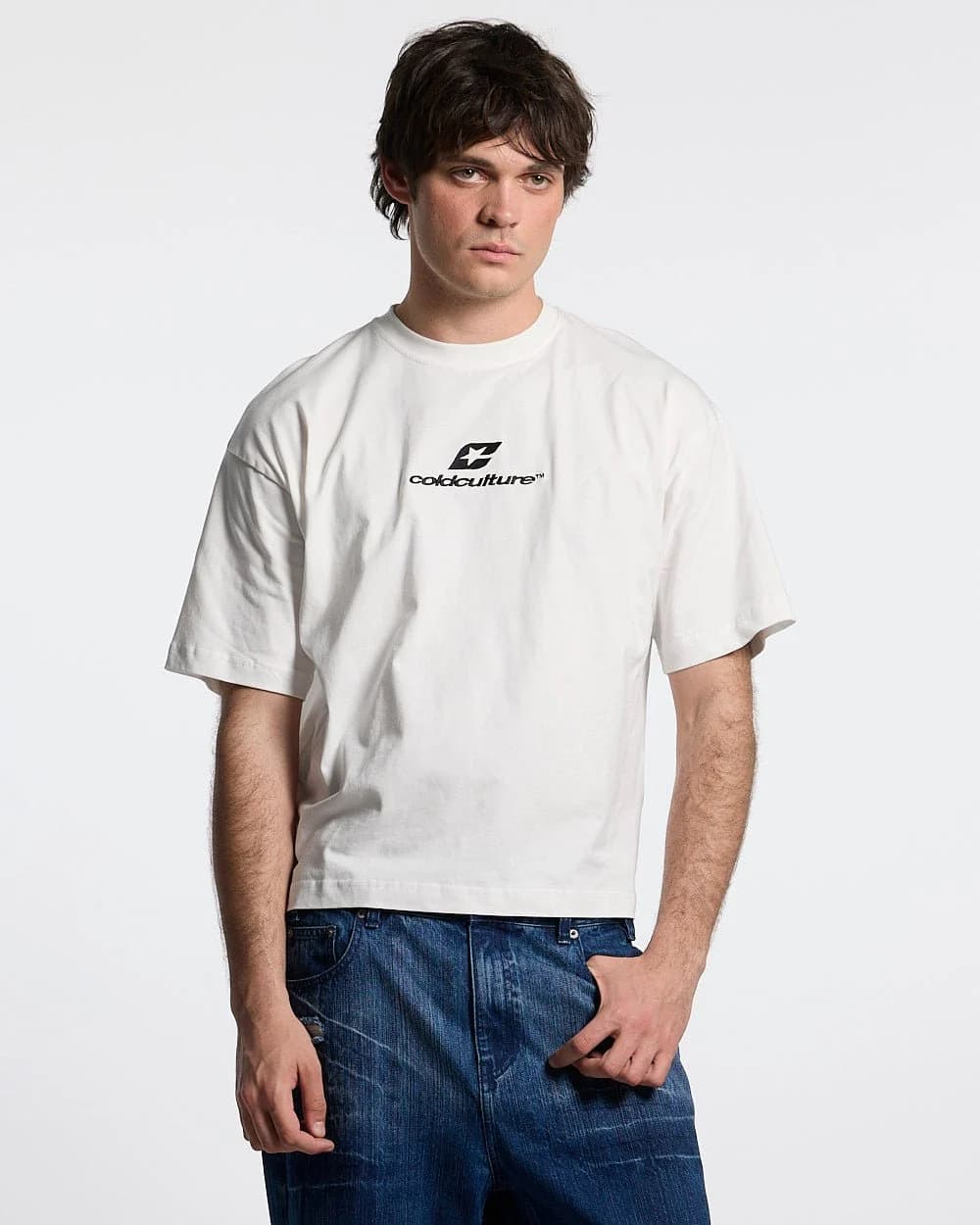 TARTAN CURVED TEE WHITE 4