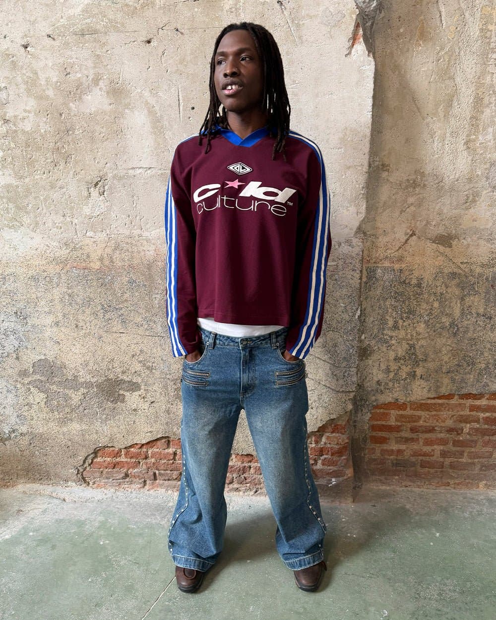 CLASSIC RAW POLO LONGSLEEVE BURGUNDY 5