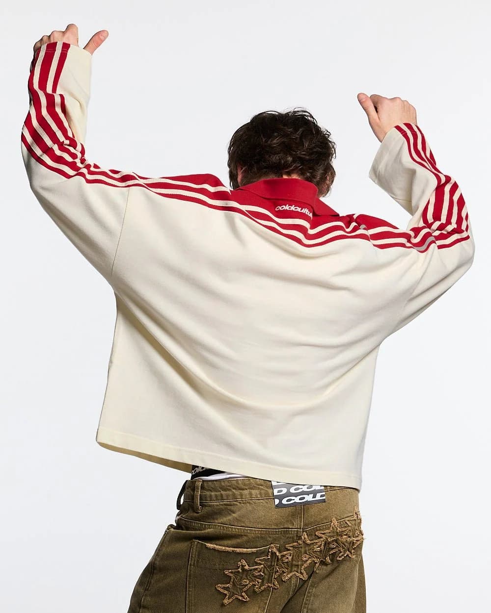 CLASSIC RAW POLO LONGSLEEVE CREAM 4