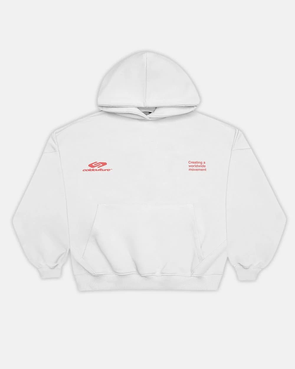 DEFENSE HOODIE LIGHT GREY & RED 3