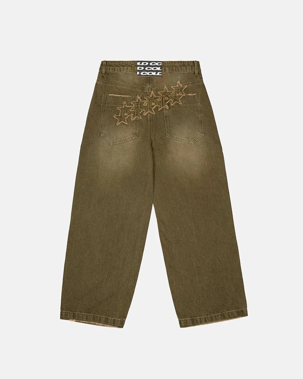 DISTRESS STARS V2 PANTS BROWN DENIM 2