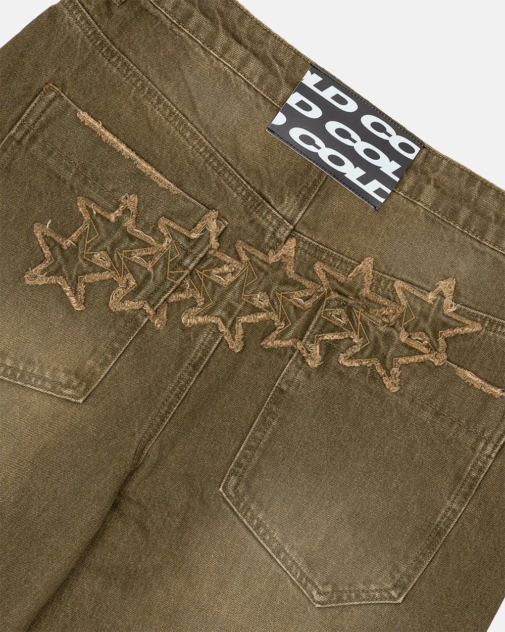 DISTRESS STARS V2 PANTS BROWN DENIM 5