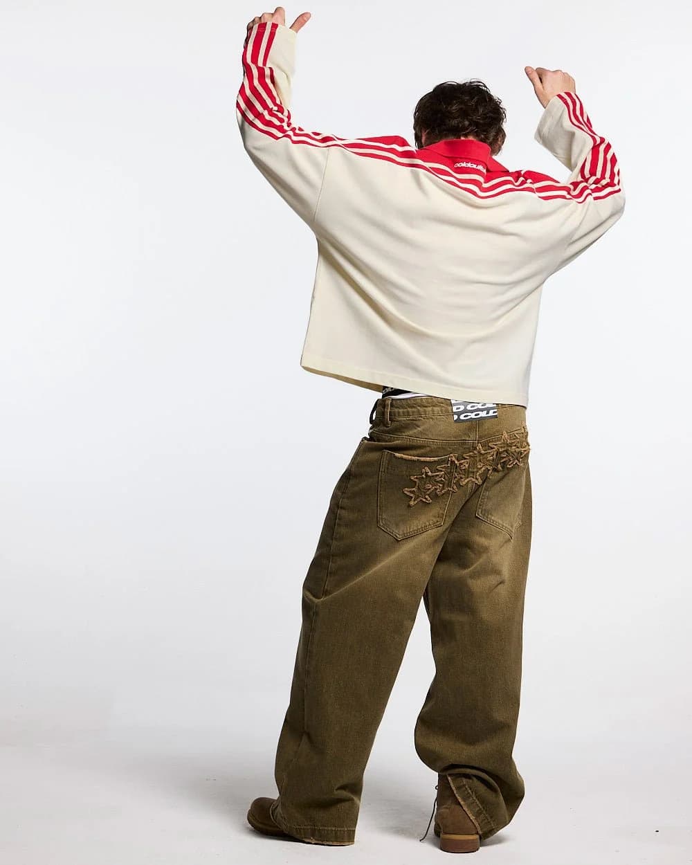 DISTRESS STARS V2 PANTS BROWN DENIM 7