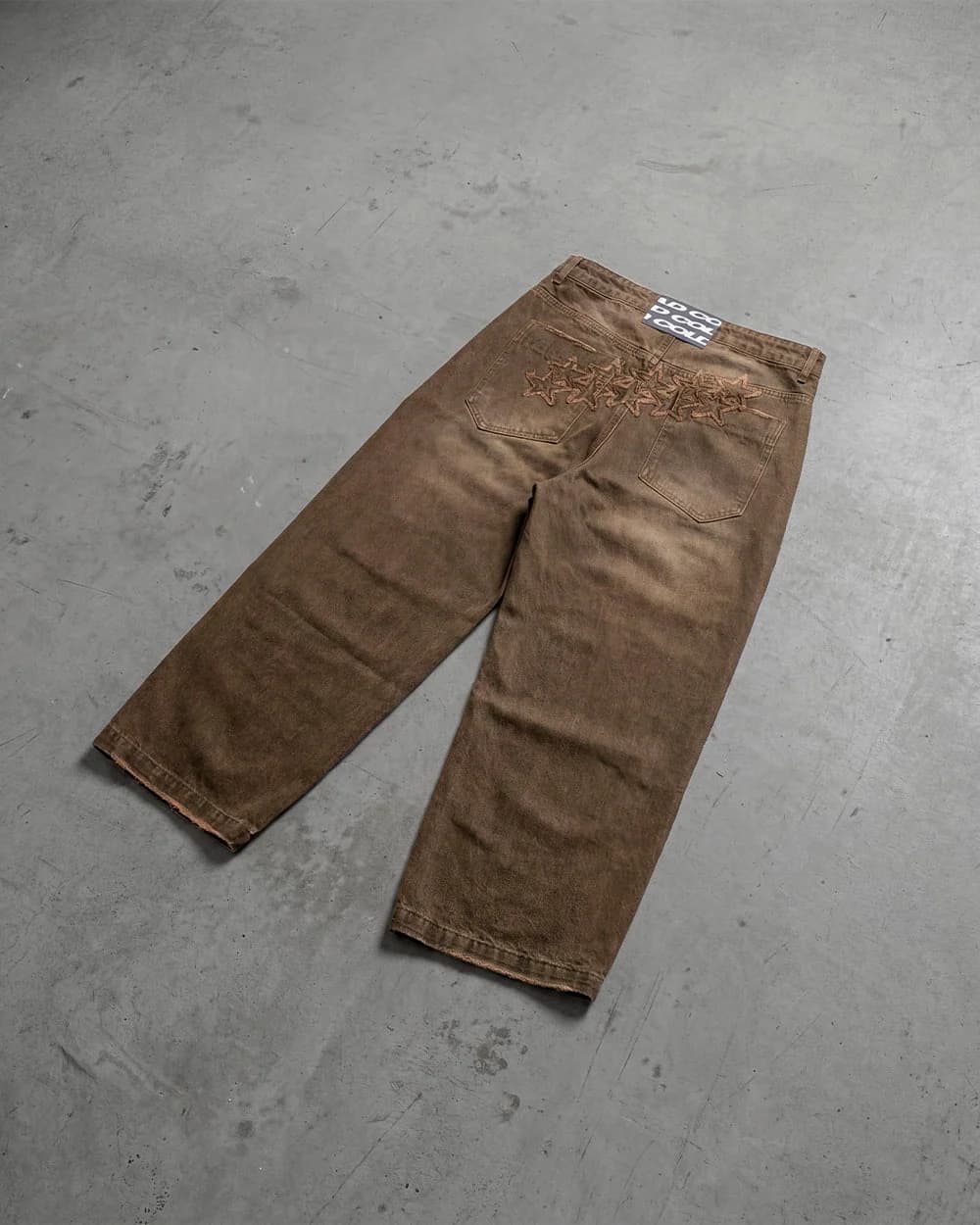 DISTRESS STARS V2 PANTS BROWN DENIM 11
