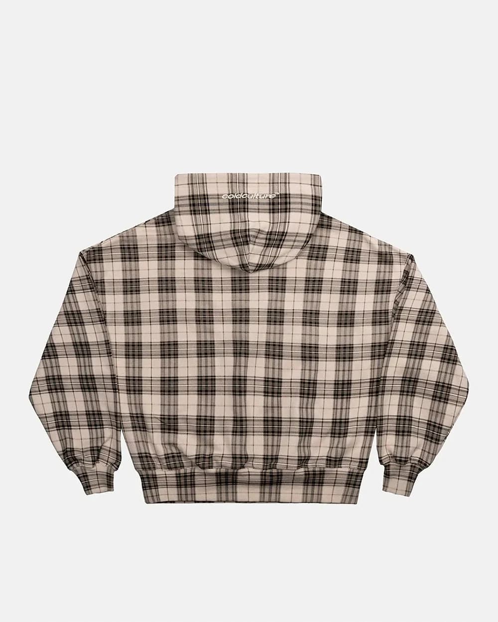 STARS TARTAN HOODIE BEIGE 3