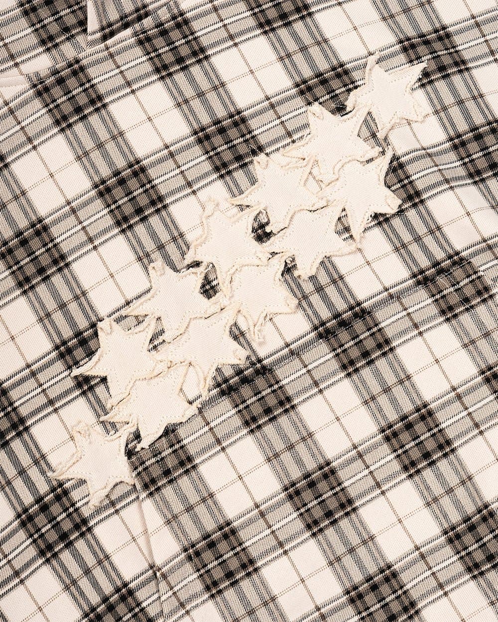 STARS TARTAN HOODIE BEIGE 6
