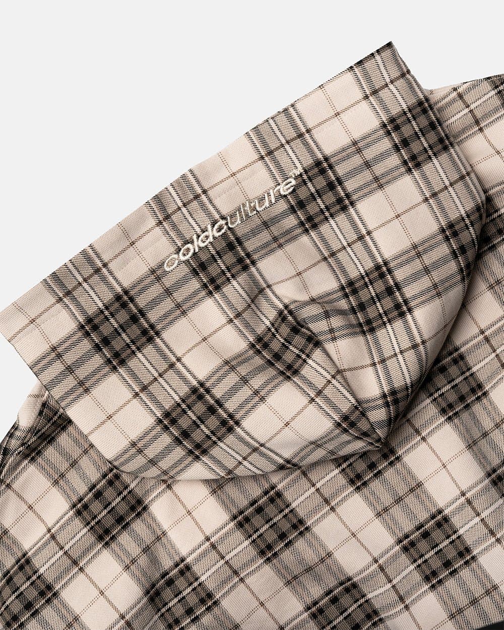 STARS TARTAN HOODIE BEIGE 8