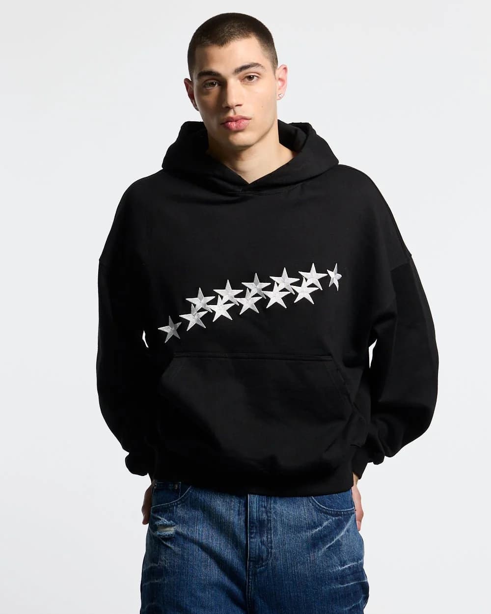 STARS HOODIE BLACK 2