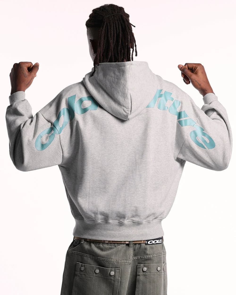 CURVED HOODIE ASH GREY 2
