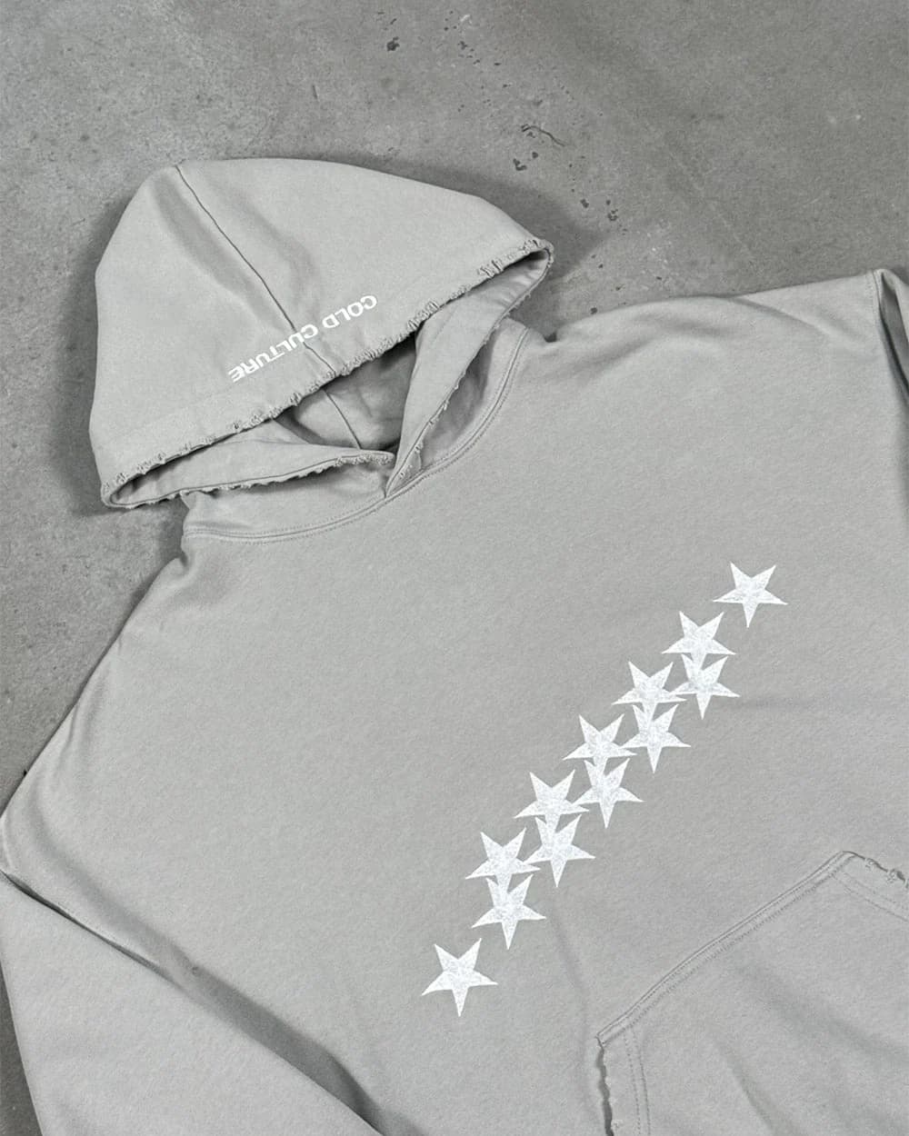 STARS HOODIE PALE GREY 9