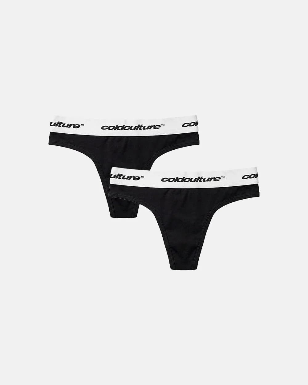 GIRLS CLUB THONG PACK BLACK by COLD CULTURE