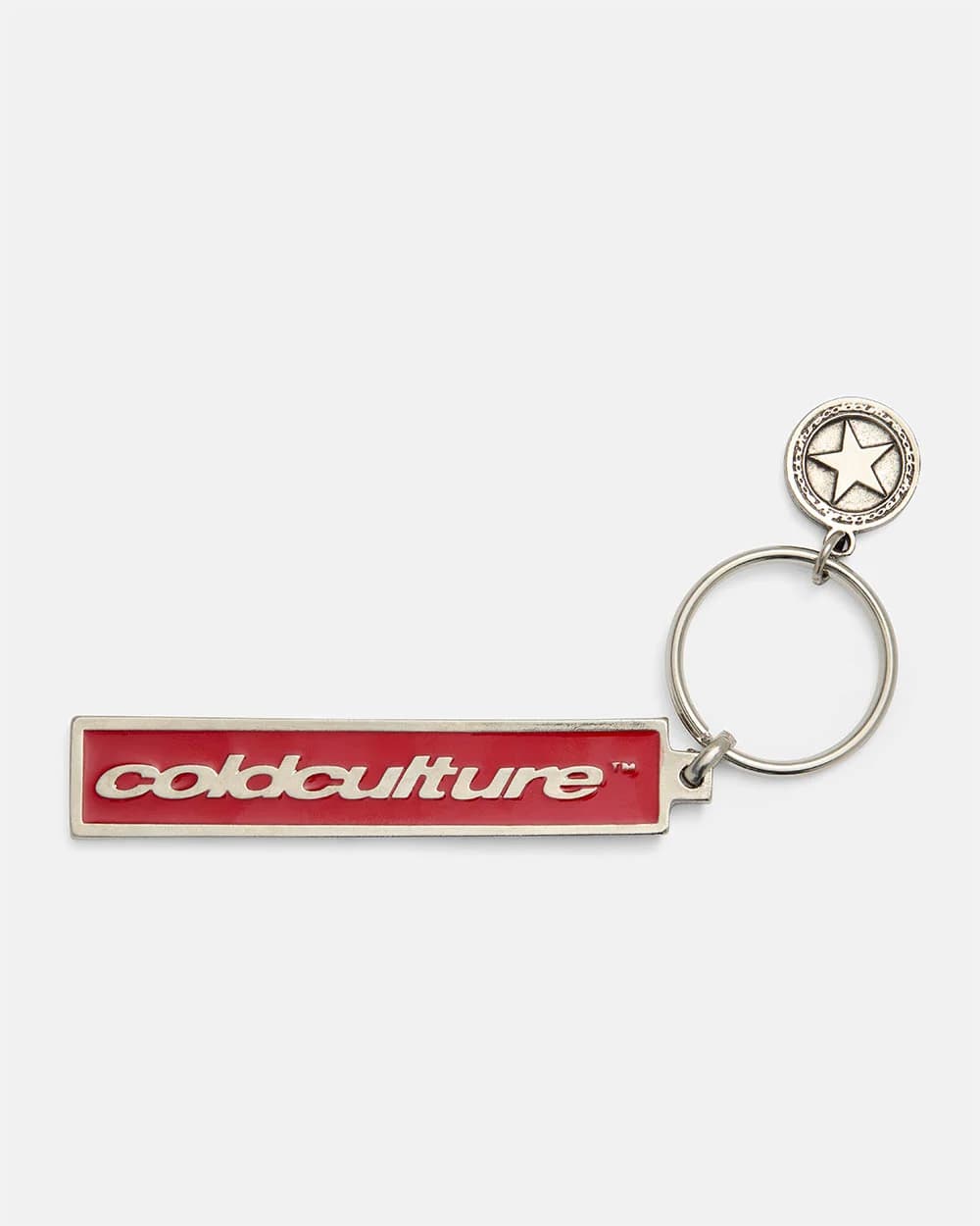 COIN KEYCHAIN METAL RED by COLD CULTURE
