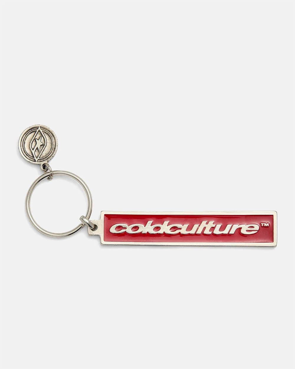COIN KEYCHAIN METAL RED 2