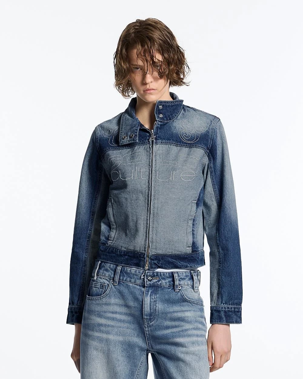 SPLIT ZIP JACKET BLUE 3