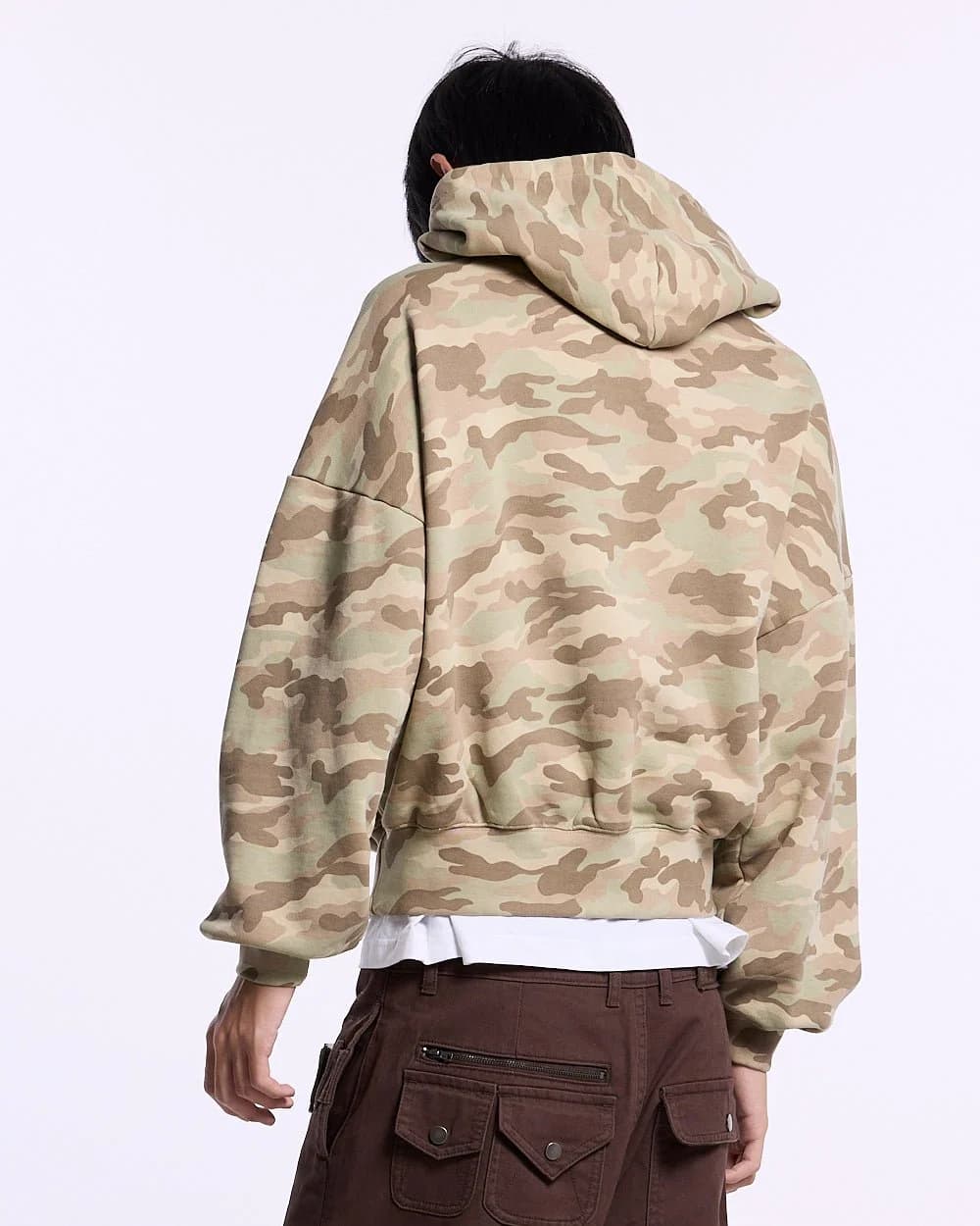 CROSSED DISTRESS HOODIE CAMO 4