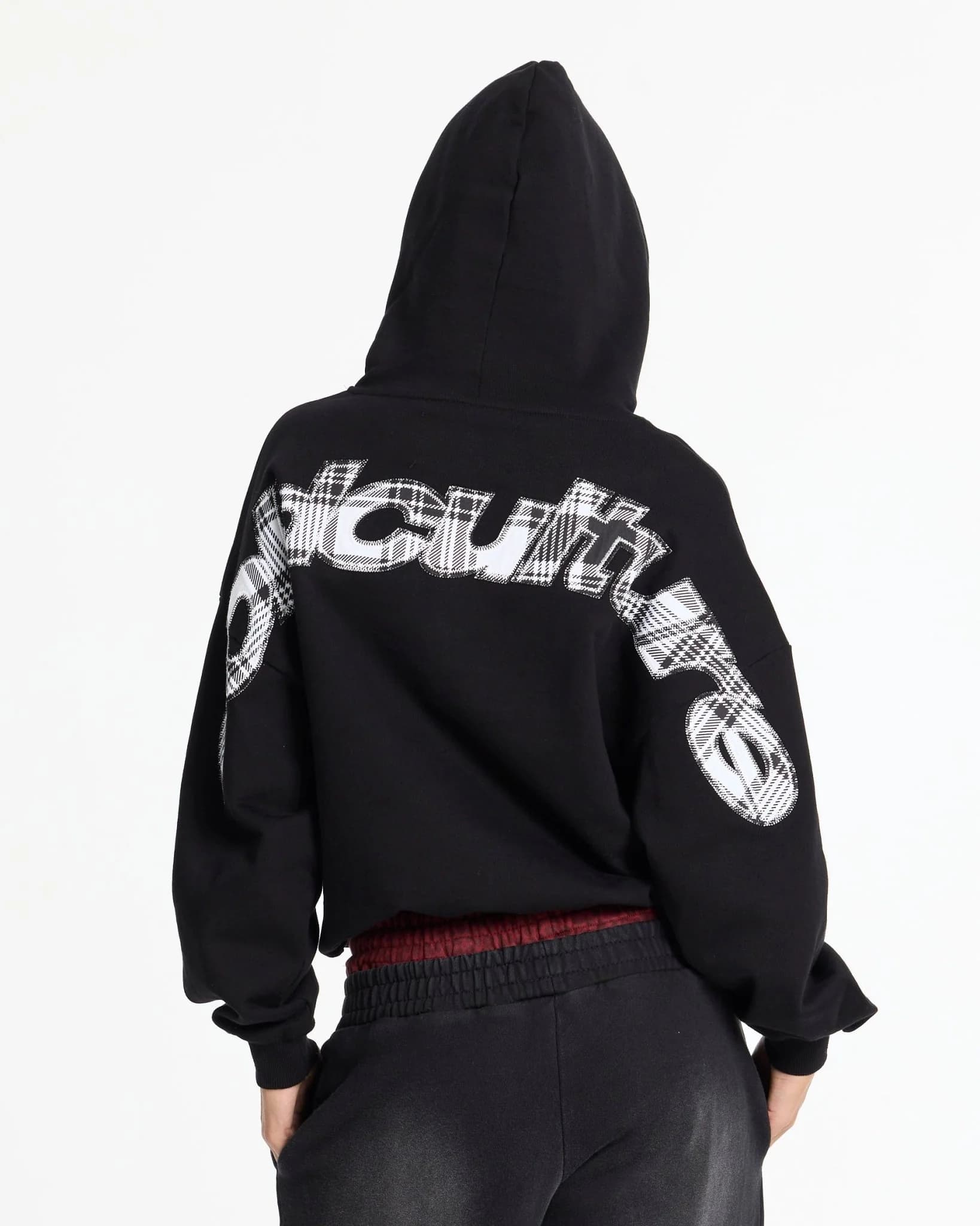 Curved Hoodie Black 6