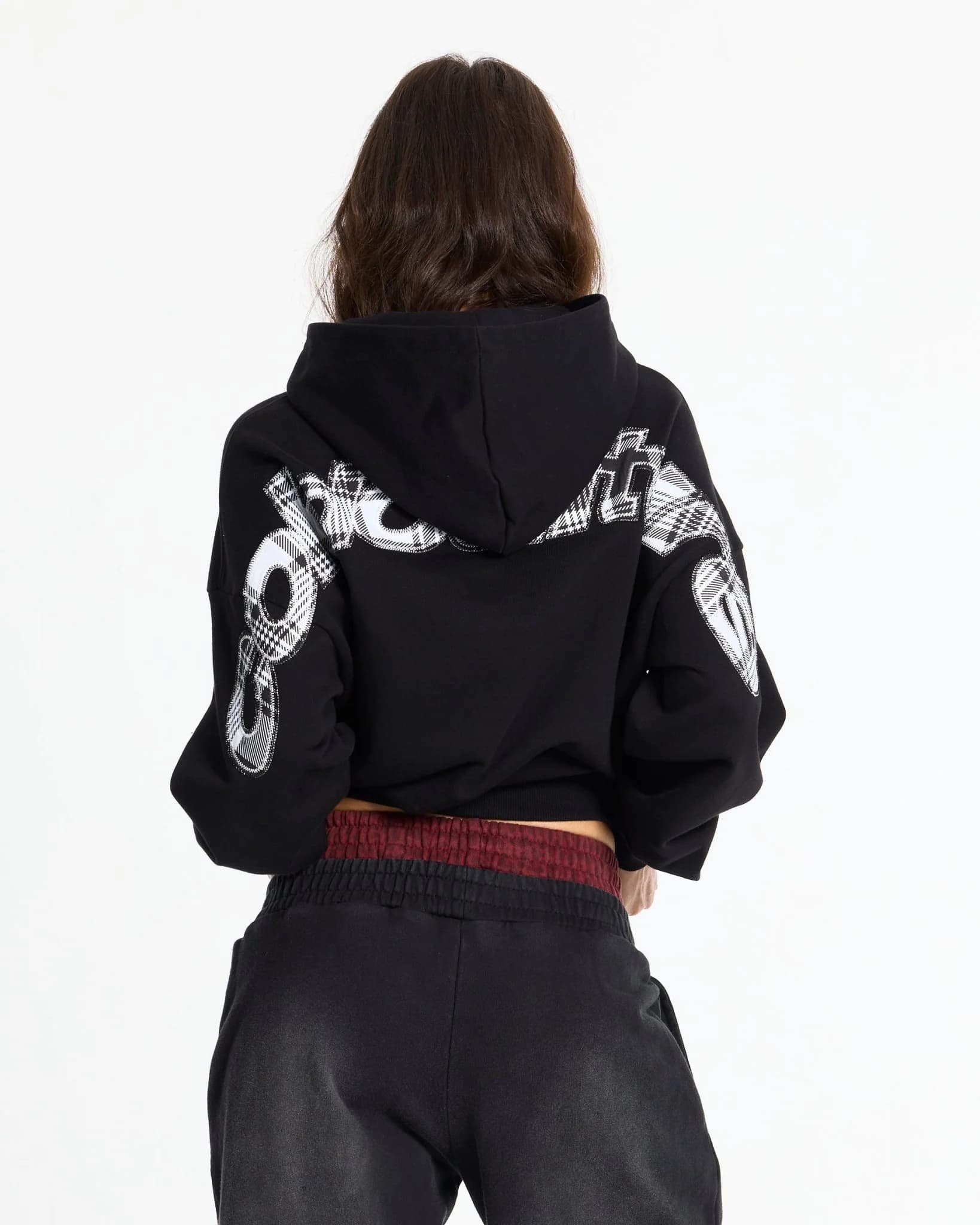Curved Hoodie Black 8