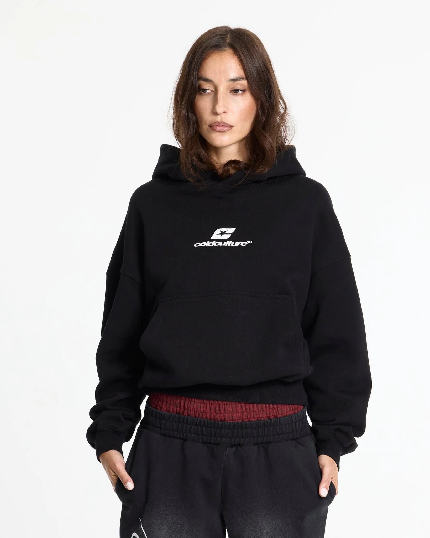 Curved Hoodie Black 7