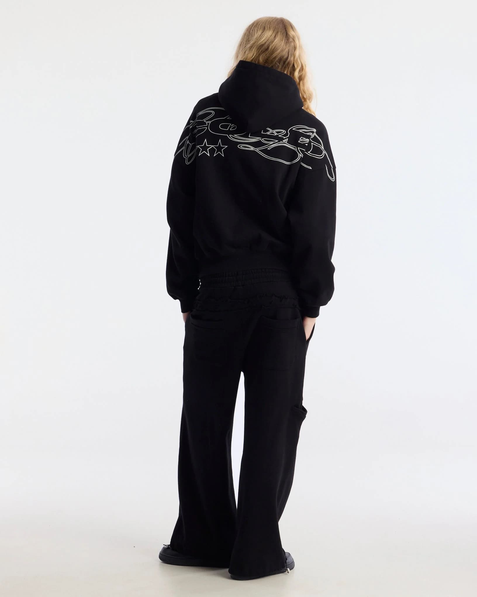 WILD LEOPARD HOODIE BLACK 6