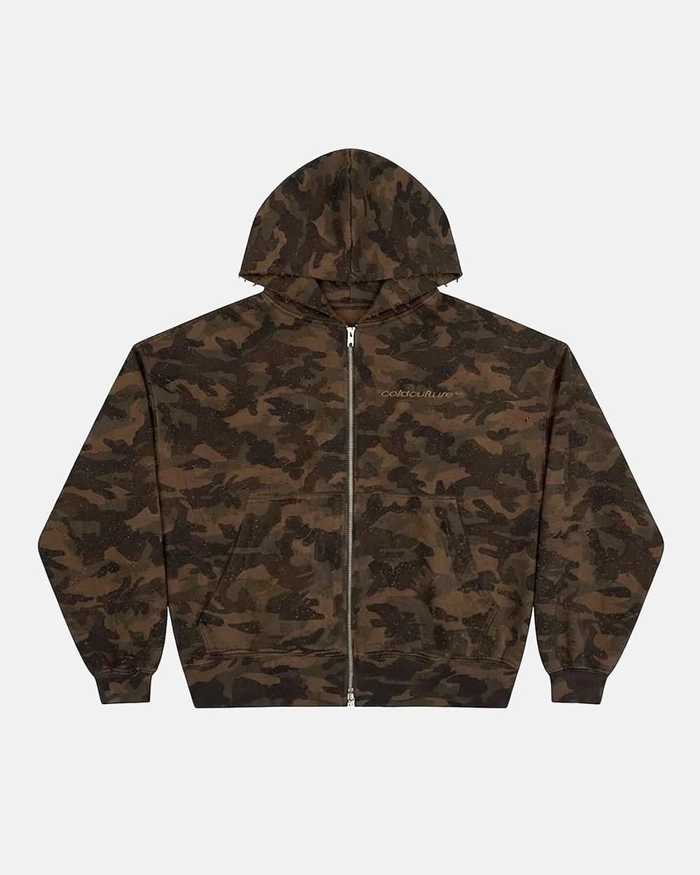 LEAD ZIP HOODIE CAMO by COLD CULTURE