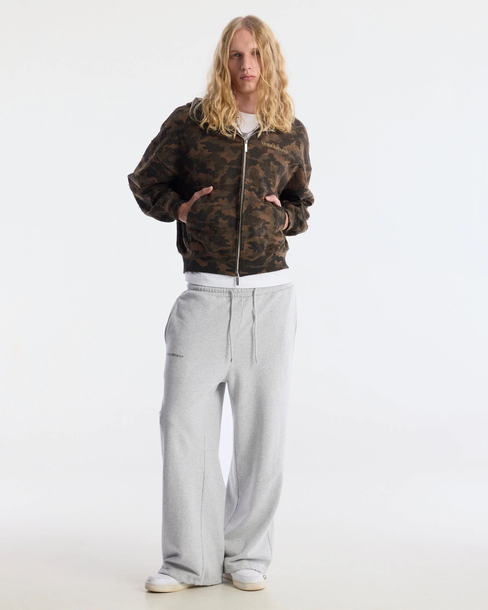 DISTRESS SWEATPANTS HEATHER GREY 6