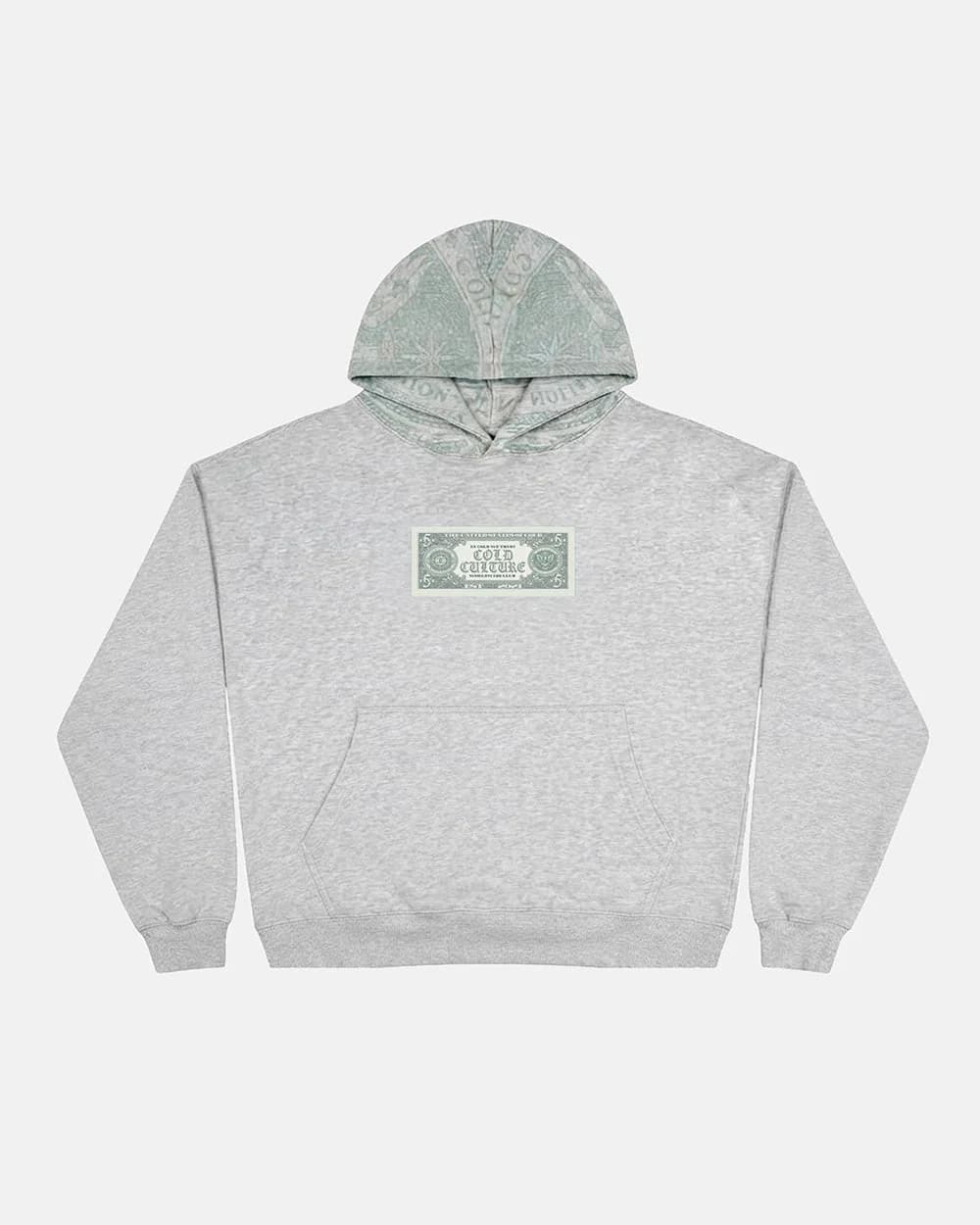 BANDS HOODIE MAN HEATHER GREY by COLD CULTURE