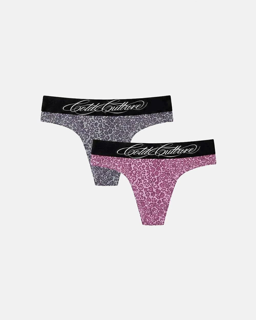 LEOPARD THONG 2 PACK LEOPARD by COLD CULTURE