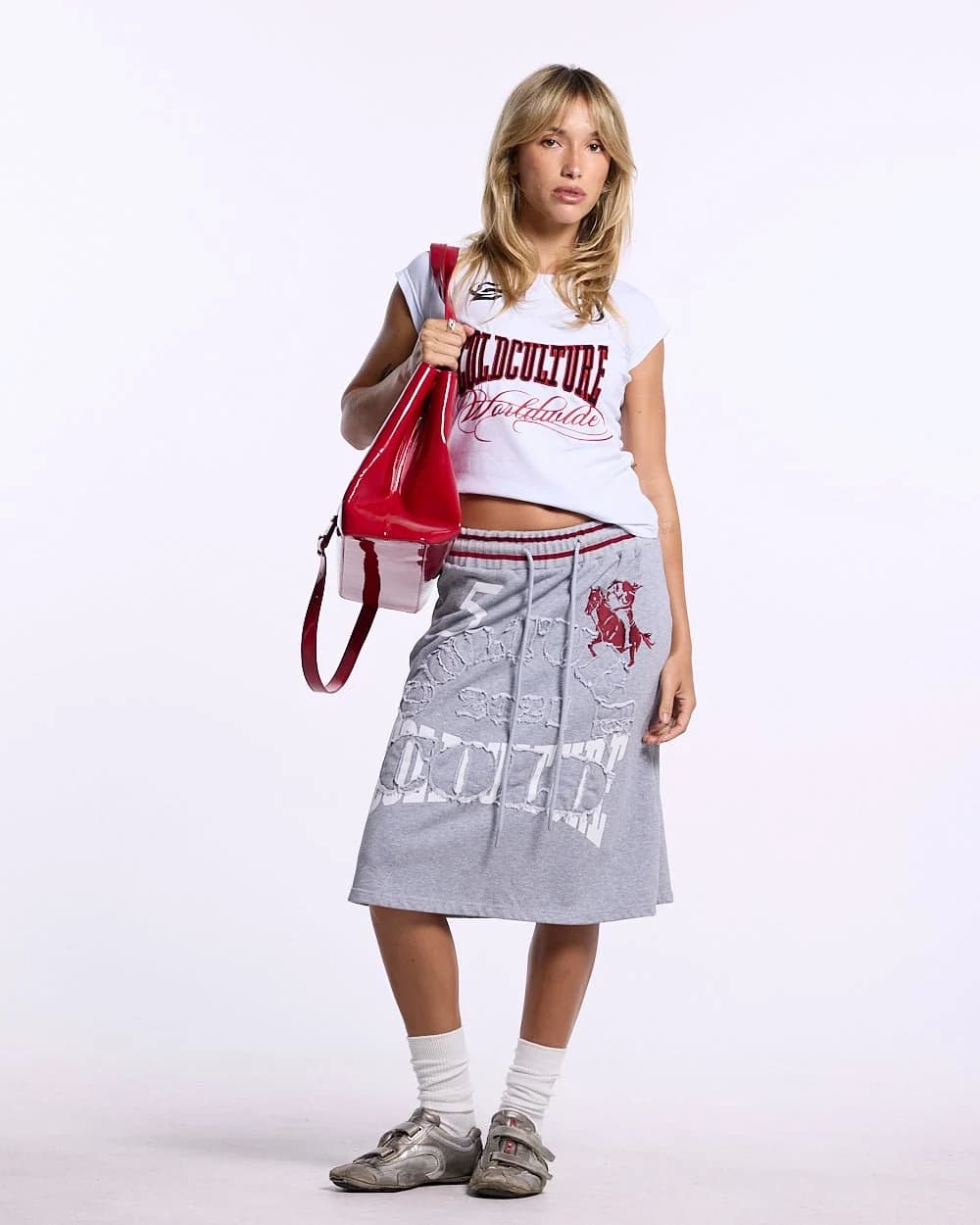 SWING SKIRT HEATHER GREY 5