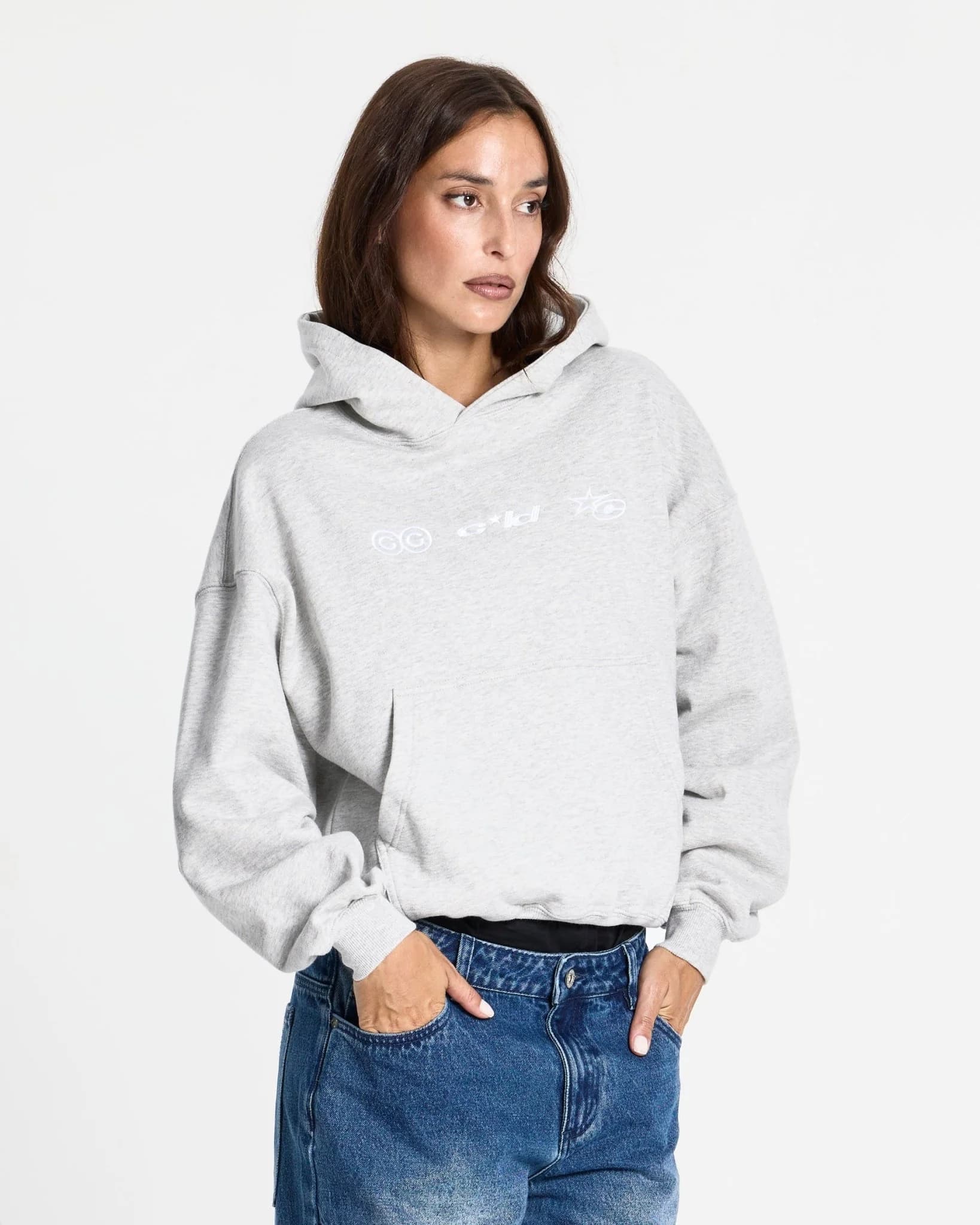 VERTICAL HOODIE HEATHER GREY 8