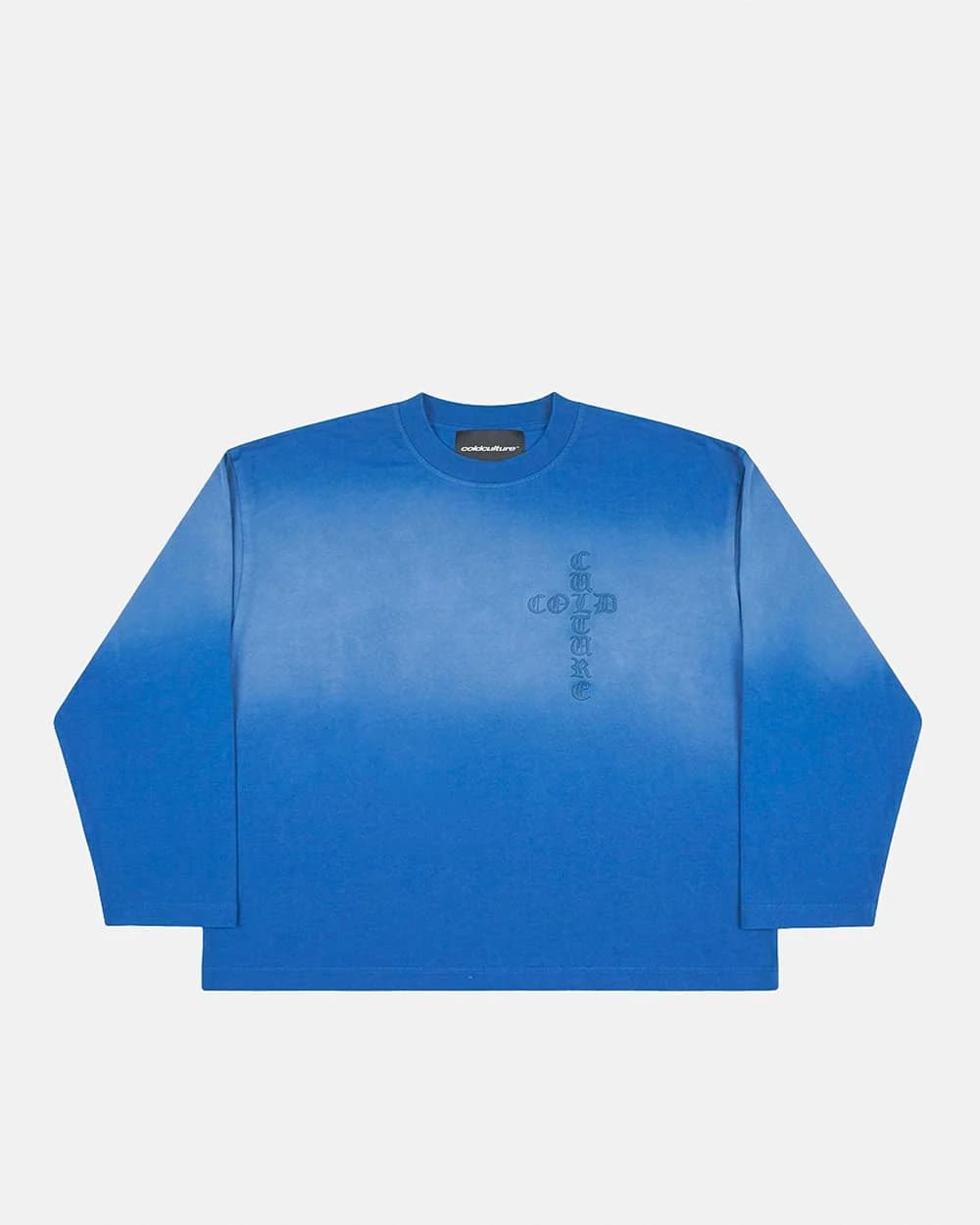 CROSSED LONGSLEEVE BLUE by COLD CULTURE