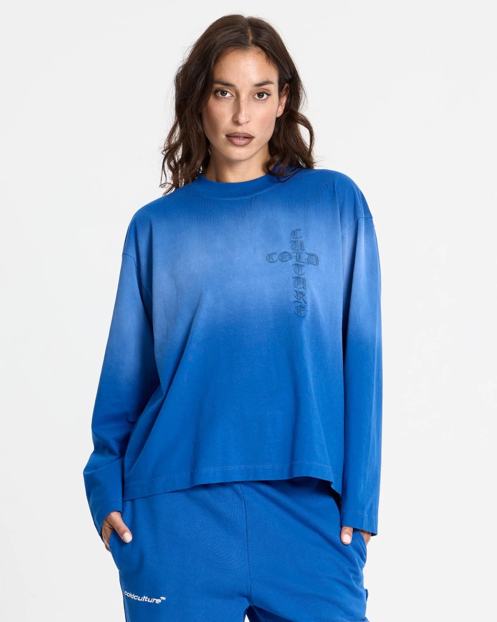 CROSSED LONGSLEEVE BLUE 7