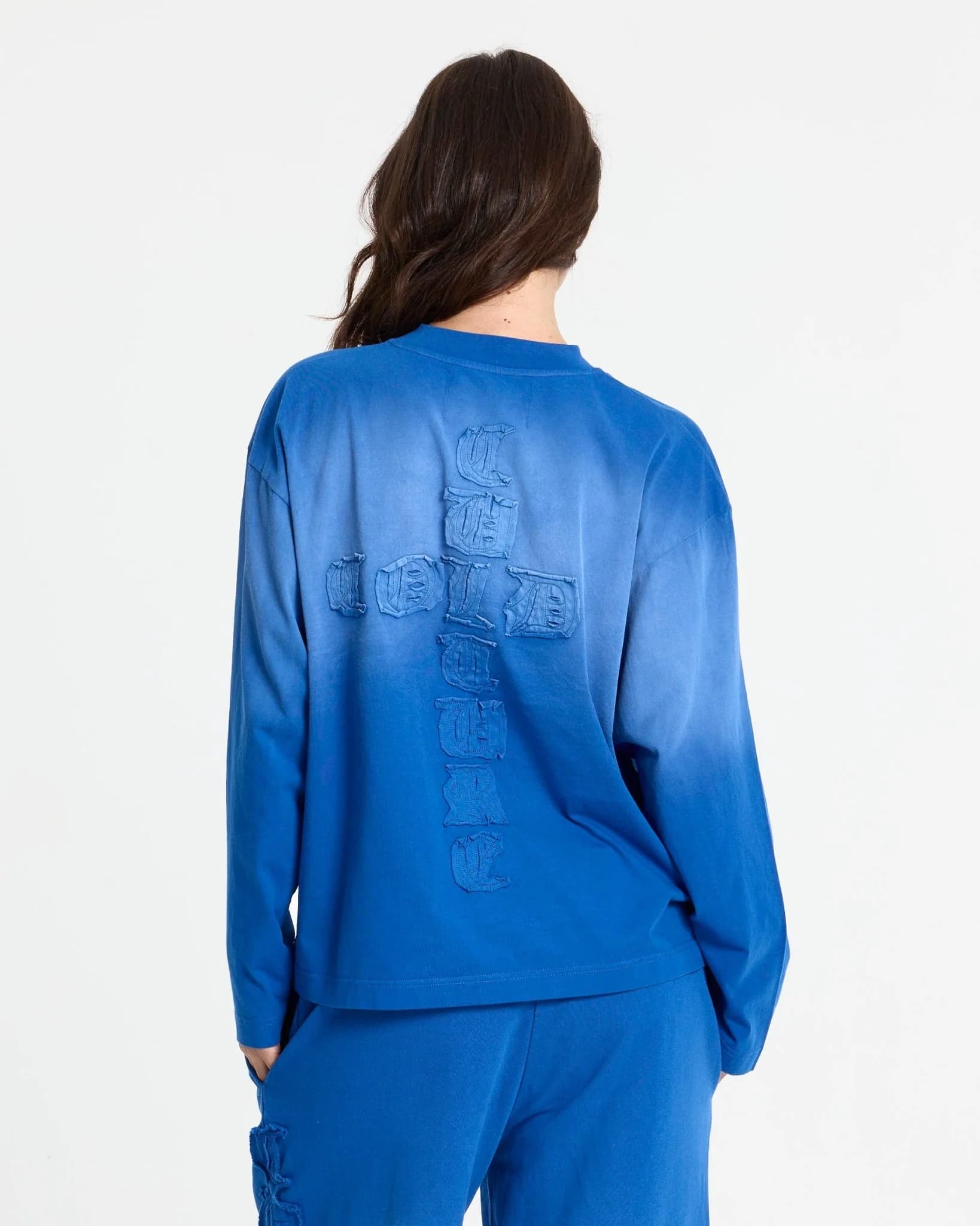CROSSED LONGSLEEVE BLUE 8