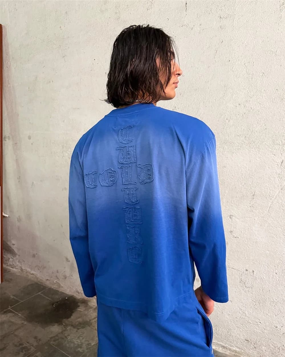 CROSSED LONGSLEEVE BLUE 12