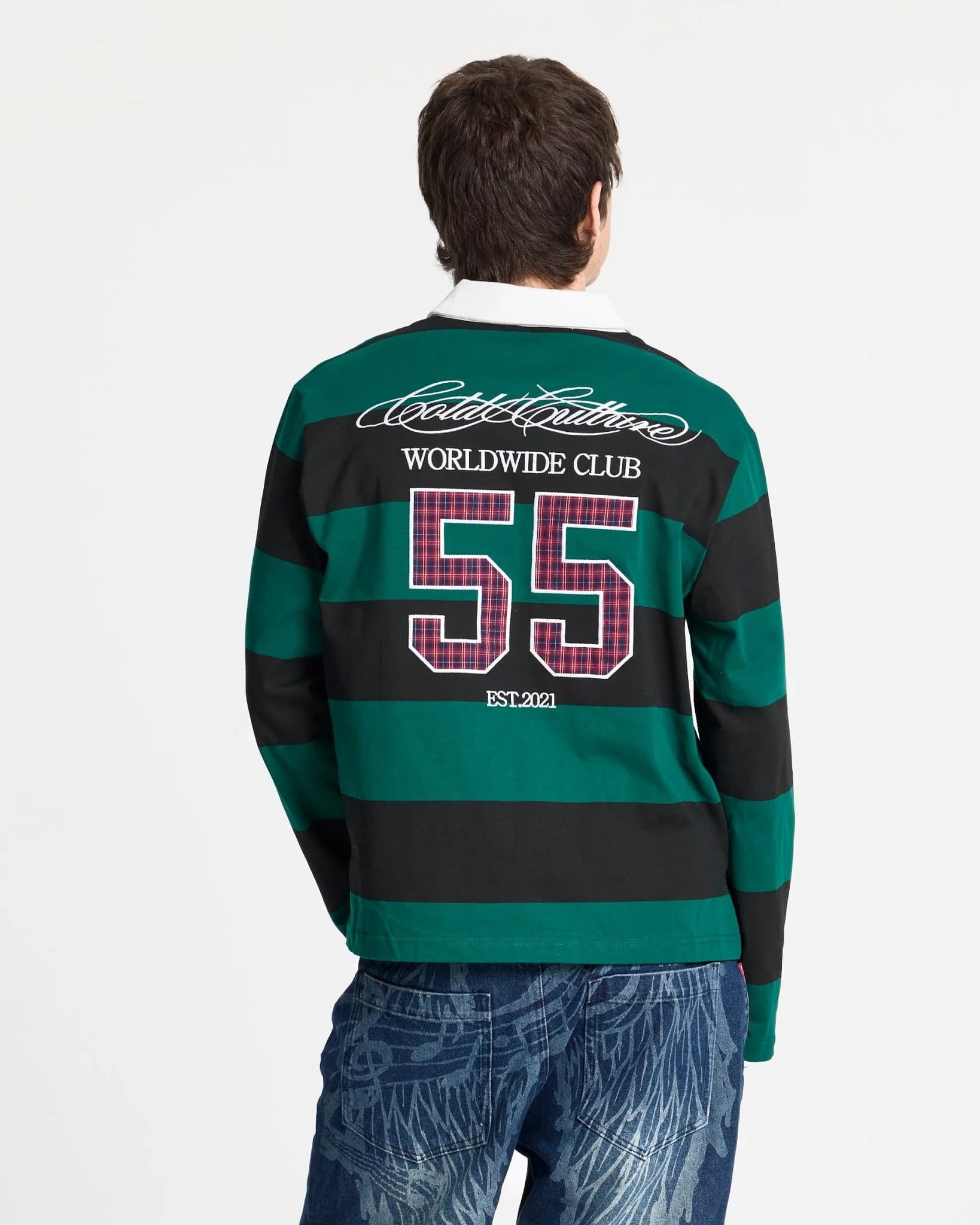 WINDSOR LONGSLEEVE POLO BLACK AND GREEN 4