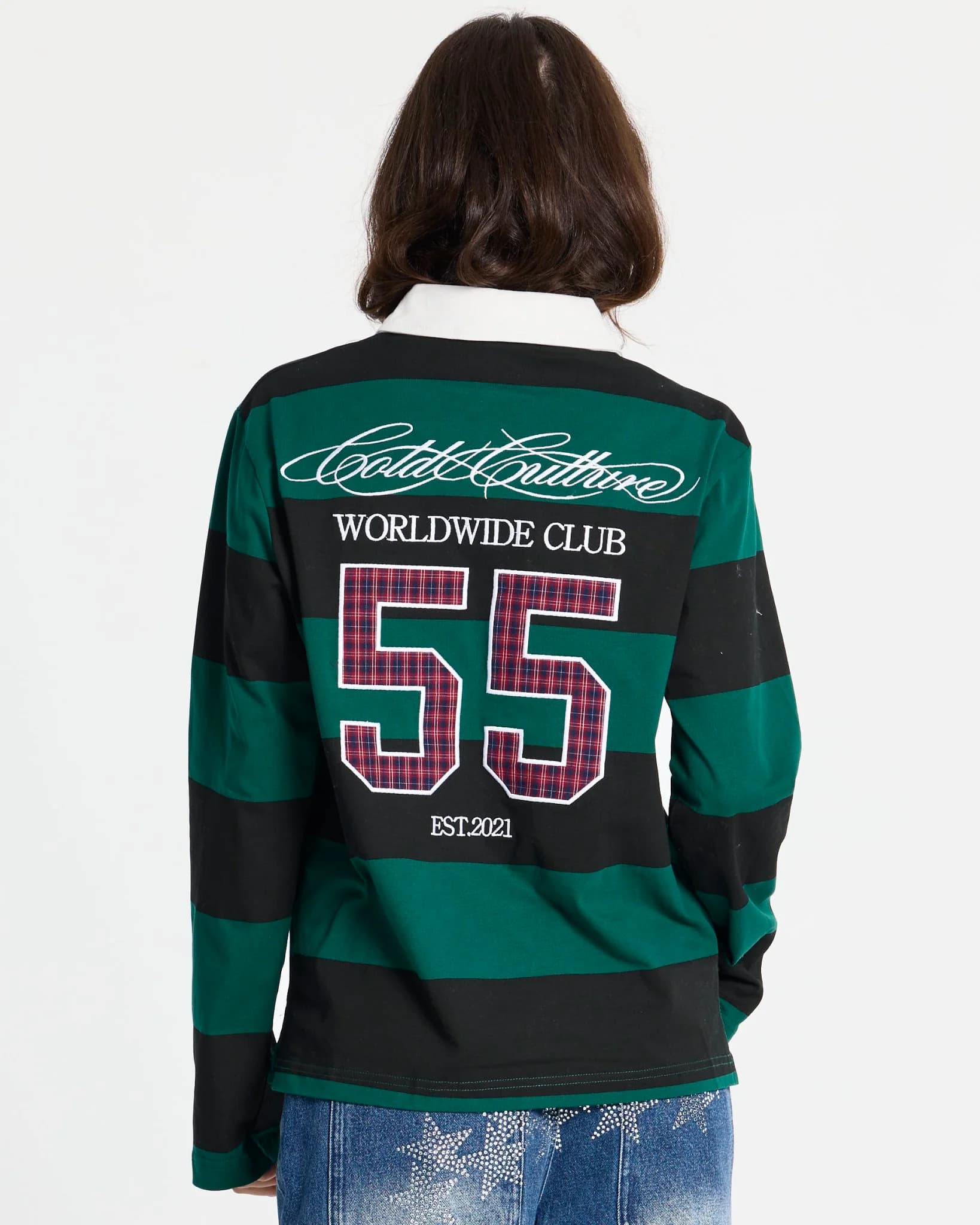 WINDSOR LONGSLEEVE POLO BLACK AND GREEN 8