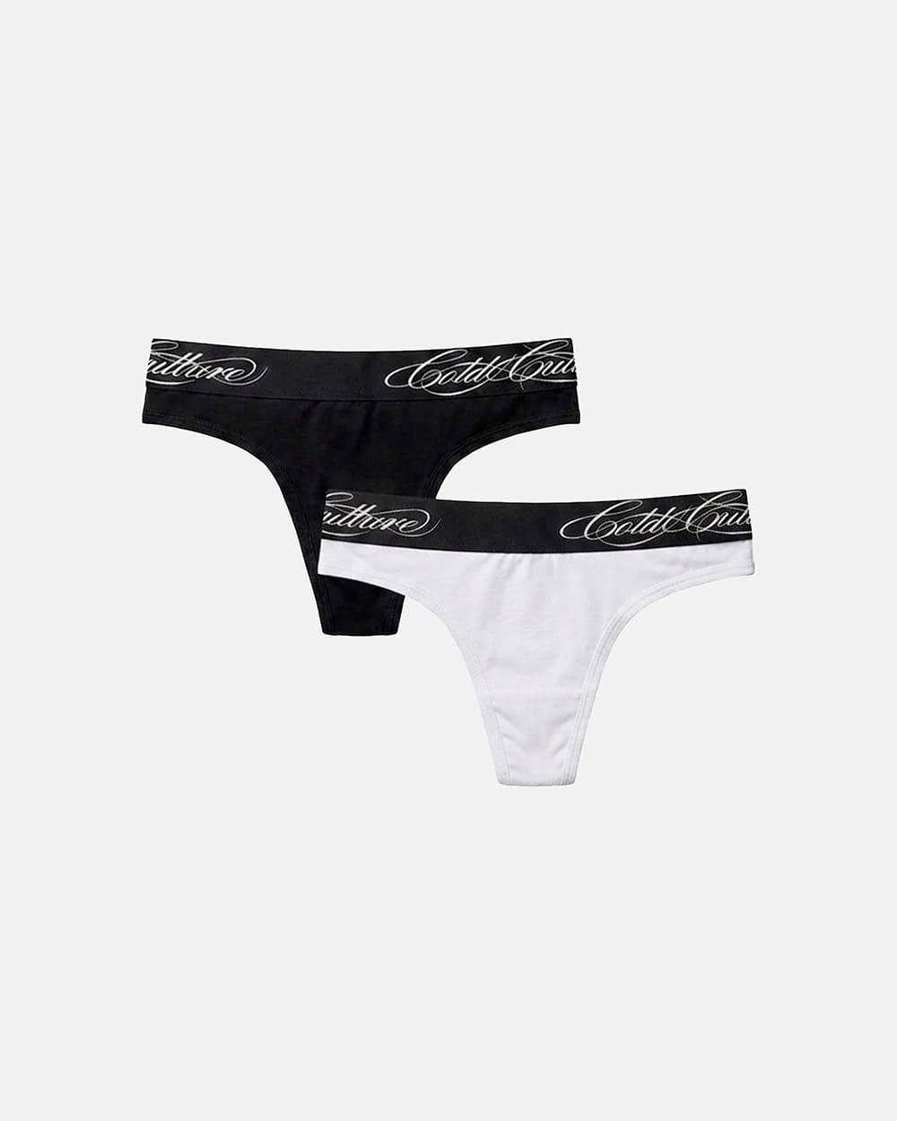 ICE THONG 2 PACK WHITE AND BLACK by COLD CULTURE