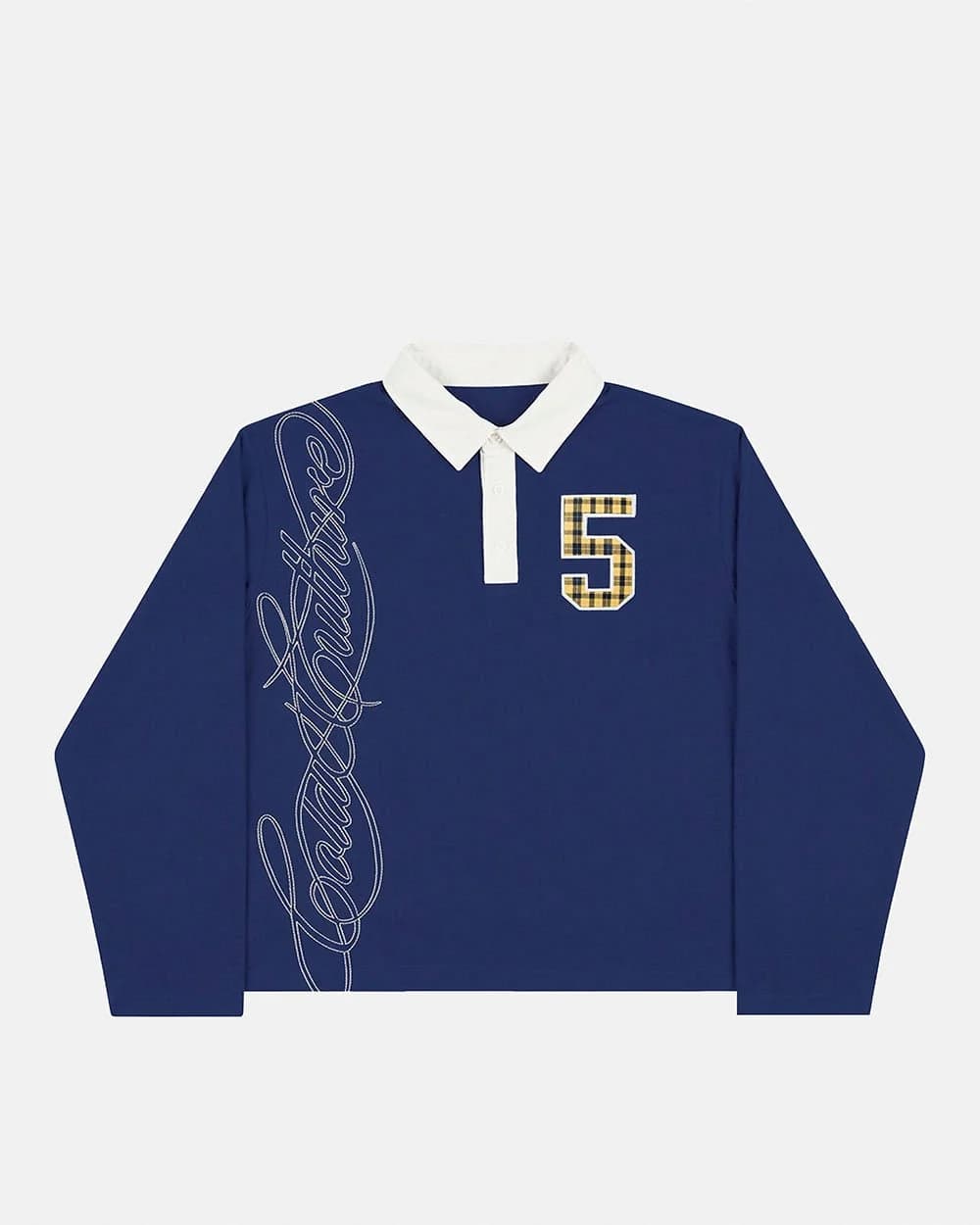 WINDSOR LONGSLEEVE POLO NAVY by COLD CULTURE