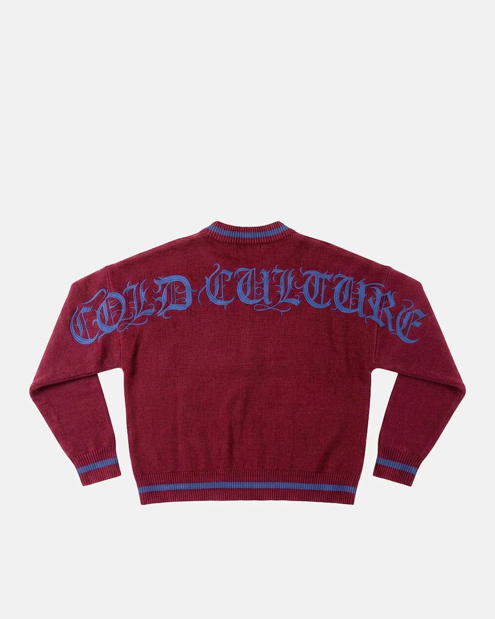 ARCHIVE GOTHIC KNIT RED by COLD CULTURE