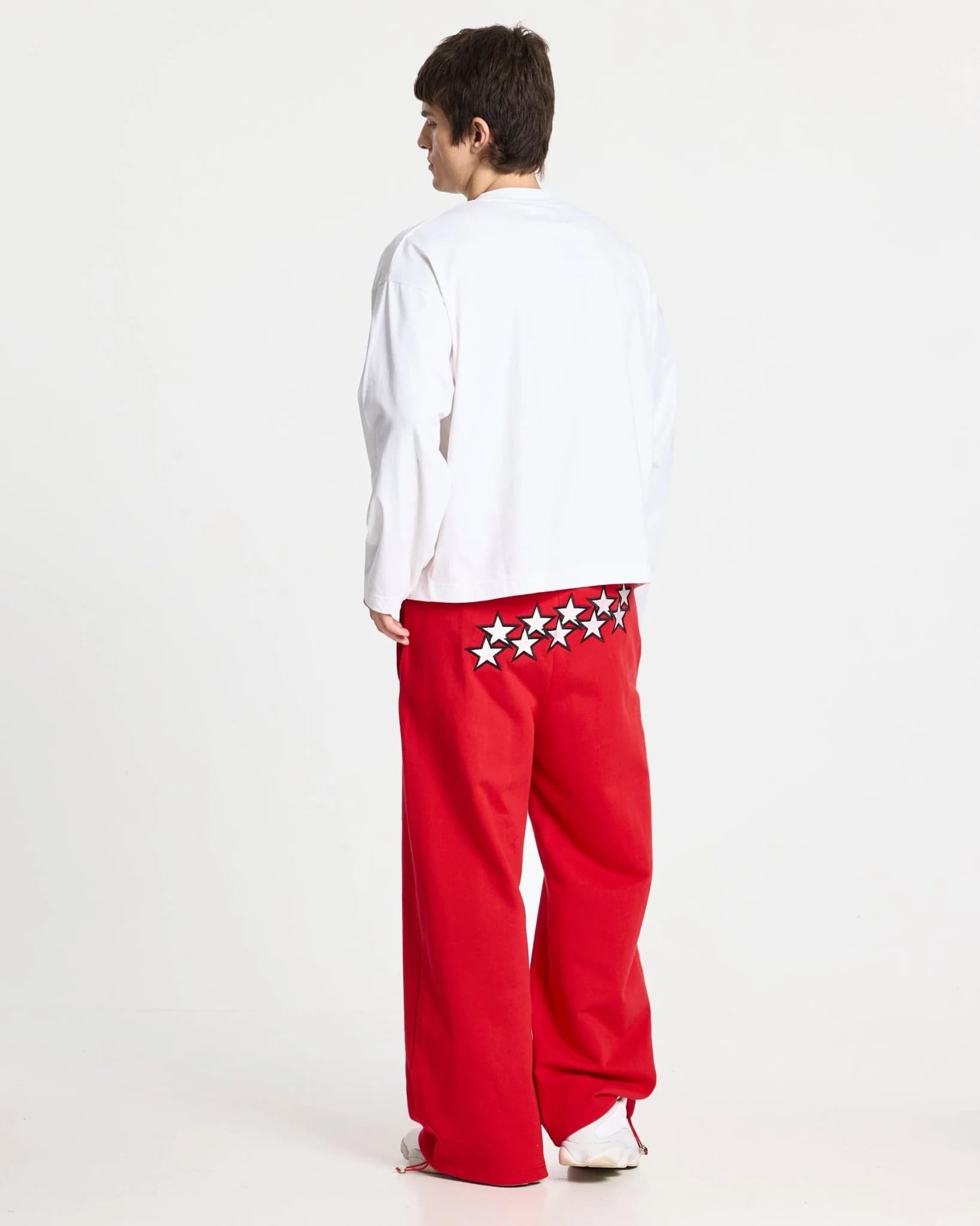 STARS SWEATPANTS RED 5
