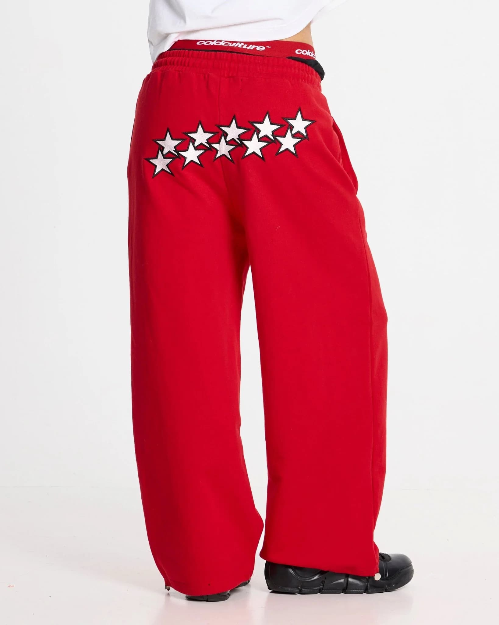 STARS SWEATPANTS RED 7