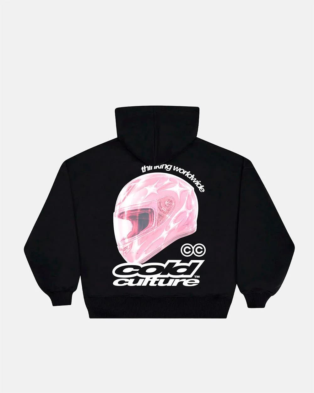 VALENTINO HOODIE BLACK by COLD CULTURE